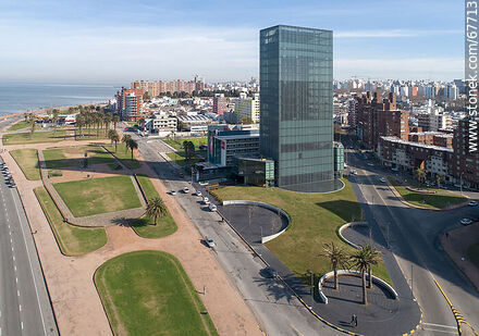 Aerial view of Ing. Carlos María Morales and La Cumparsita streets - Department of Montevideo - URUGUAY. Photo #67713