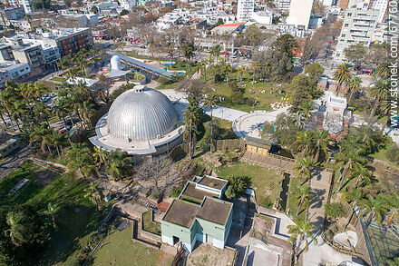 Aerial view of the Parque de la Amistad and the Planetarium in Villa Dolores - Department of Montevideo - URUGUAY. Photo #67760