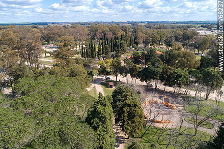 Aerial view of Parque Constitución - Flores - URUGUAY. Photo #68237