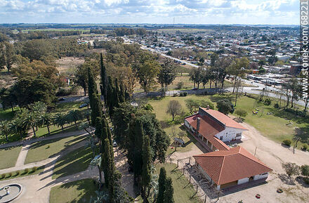 Vista aérea del parque Constitución - Departamento de Flores - URUGUAY. Foto No. 68221