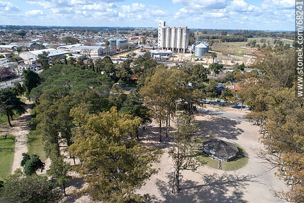 Aerial view of Parque Constitución - Flores - URUGUAY. Photo #68241