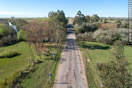 Aerial view of Route 42 looking north - Durazno - URUGUAY. Photo #69115