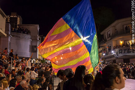 Llamadas parade 2018. Flags - Department of Montevideo - URUGUAY. Photo #71095