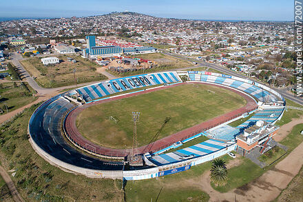 Aerial view of the Luis Tróccoli stadium of Club Atlético Cerro. - Department of Montevideo - URUGUAY. Photo #72007