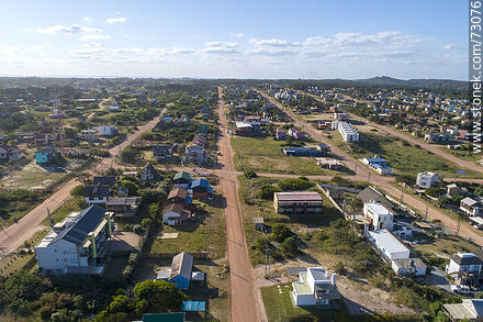 Aerial view of Punta del Diablo - Department of Rocha - URUGUAY. Photo #73076