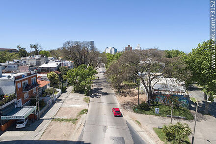 Aerial view of the widening of Luis Alberto de Herrera Ave. between Ramón Anador st. and Italia Ave. - Department of Montevideo - URUGUAY. Photo #73152