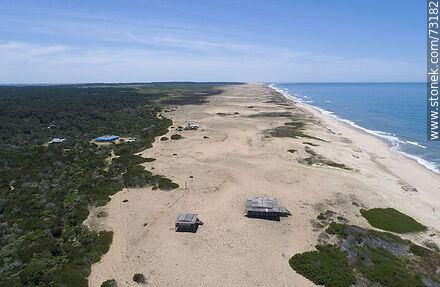 Aerial view of the Oceanía del Polonio beach resort - Department of Rocha - URUGUAY. Photo #73182
