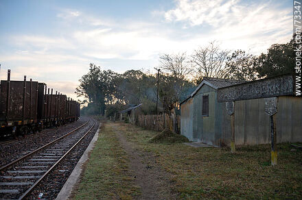 Estación de ferrocarril Paso del Cerro - Departamento de Tacuarembó - URUGUAY. Foto No. 73347