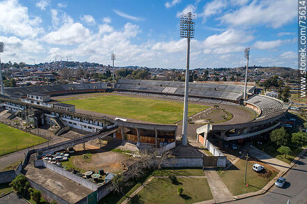 Aerial view of the Atilio Paiva Olivera stadium - Department of Rivera - URUGUAY. Photo #73614