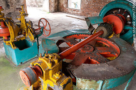 Part of the hydraulic power transmission and generation machinery. - Department of Rivera - URUGUAY. Photo #73868