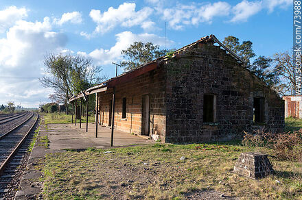 Estación de trenes de Tambores - Departamento de Paysandú - URUGUAY. Foto No. 73988