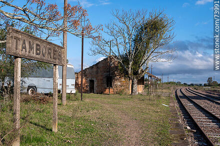 Estación de trenes de Tambores - Departamento de Paysandú - URUGUAY. Foto No. 73991