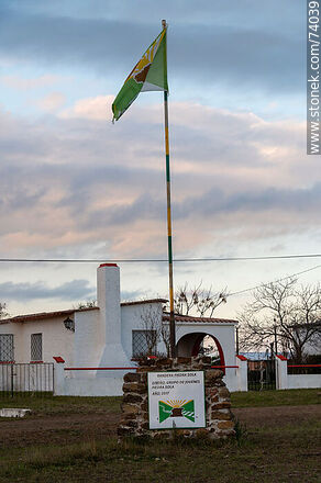 Piedra Sola Flag - Department of Paysandú - URUGUAY. Photo #74039