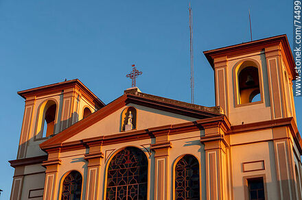 Campanarios de la iglesia - Departamento de Cerro Largo - URUGUAY. Foto No. 74499