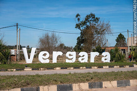 Vergara sign - Department of Treinta y Tres - URUGUAY. Photo #74828