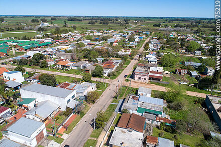 Aerial view of Santa Rosa square - Department of Canelones - URUGUAY. Photo #75219