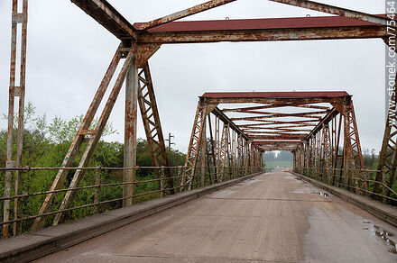 Puente en Ruta 6 sobre el río Yí - Departamento de Durazno - URUGUAY. Foto No. 75464