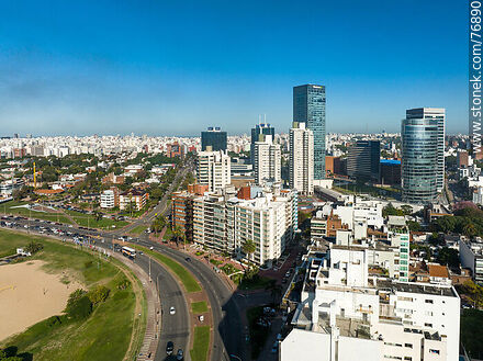 Foto aérea de la Rambla Armenia y calle 26 de Marzo - Departamento de Montevideo - URUGUAY. Foto No. 76890