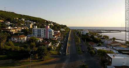 Vista aérea de la Avenida Piria - Departamento de Maldonado - URUGUAY. Foto No. 76904