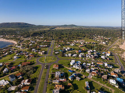 Vista aérea de Punta Colorada - Departamento de Maldonado - URUGUAY. Foto No. 76944