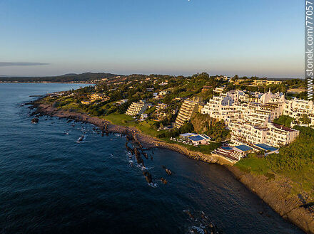 Aerial view of Hotel Casapueblo - Punta del Este and its near resorts - URUGUAY. Photo #77057