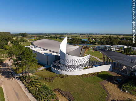 Aerial view of the Atchugarry Museum of Contemporary Art - Punta del Este and its near resorts - URUGUAY. Photo #77140