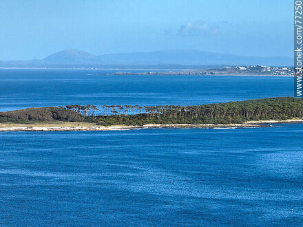 Vista aérea de la isla Gorriti, Punta Ballena y cerro Pan de Azúcar - Punta del Este y balnearios cercanos - URUGUAY. Foto No. 77250