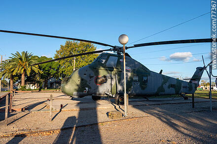 Antiguo helicóptero Westland Wessex HCMk 2 - FAU 071 en el predio de la estación de trenes - Departamento de Soriano - URUGUAY. Foto No. 77367