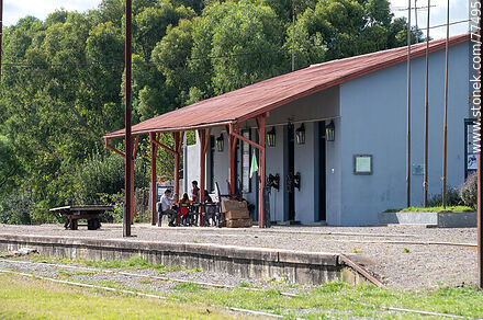 Estación de trenes de Mal Abrigo - Departamento de San José - URUGUAY. Foto No. 77495