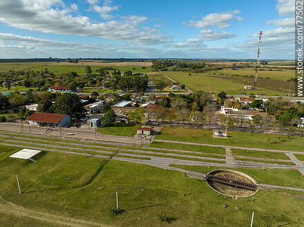 Aerial view of the train station recycled for tourism - San José - URUGUAY. Photo #77502