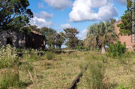 Restos de la estación de trenes Lasala - Departamento de Canelones - URUGUAY. Foto No. 77669