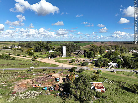 Aerial view the town of Soca - Department of Canelones - URUGUAY. Photo #77785