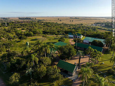 Aerial view of the military museums of San Miguel - Department of Rocha - URUGUAY. Photo #78311