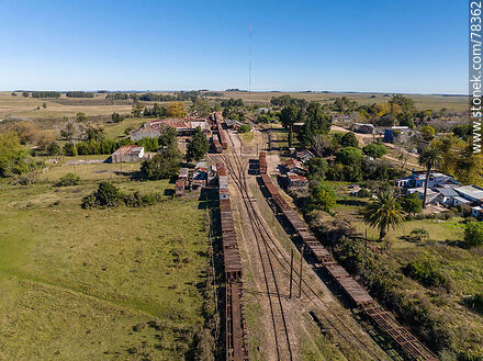 Aerial view of the Nico Perez Train Station - Department of Florida - URUGUAY. Photo #78362