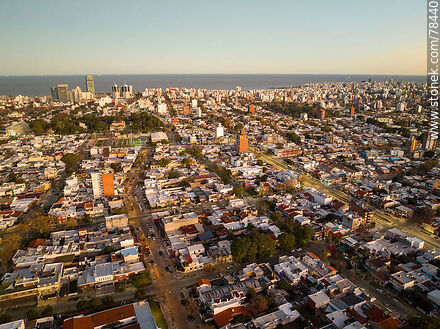 Vista aérea del barrio Buceo - Departamento de Montevideo - URUGUAY. Foto No. 78440