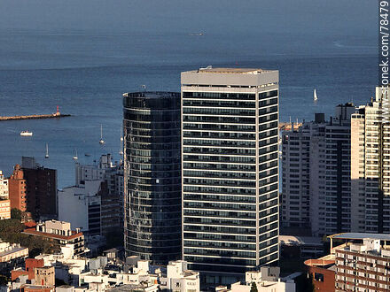 Aerial view of the Buceo Free Trade Zone buildings - Department of Montevideo - URUGUAY. Photo #78479