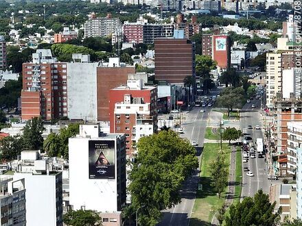 Aerial view of the intersection of Italia Ave. and L. A. de Herrera Ave. - Department of Montevideo - URUGUAY. Photo #78708