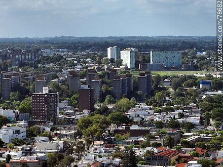 Aerial view of the city of Montevideo - Department of Montevideo - URUGUAY. Photo #78682