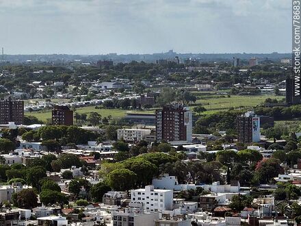 Aerial view of the city of Montevideo - Department of Montevideo - URUGUAY. Photo #78683