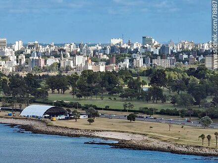 Foto aérea del parque del Club de Golf - Departamento de Montevideo - URUGUAY. Foto No. 78887