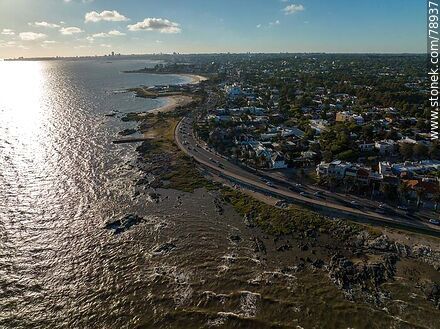 Aerial photo of the Montevideo waterfront in Punta Gorda and Malvín - Department of Montevideo - URUGUAY. Photo #78937
