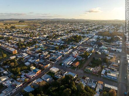 Vista aérea de la ciudad de San Carlos - Department of Maldonado - URUGUAY. Photo #79372
