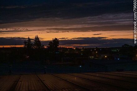 Capital city at dusk - Department of Treinta y Tres - URUGUAY. Photo #79660