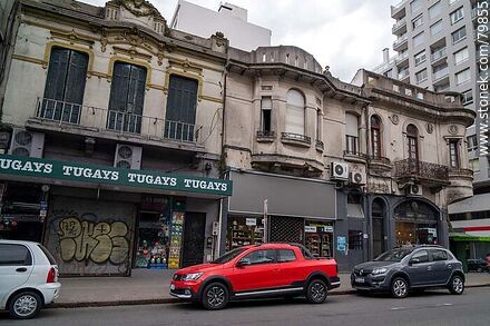 Old buildings on 18 de Julio Ave. - Department of Montevideo - URUGUAY. Photo #79855