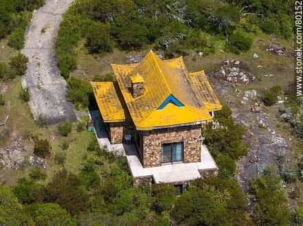 Aerial view of a Buddhist temple in the hills of Lavalleja near route 81. - Lavalleja - URUGUAY. Photo #80152