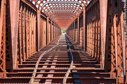 Antiguo puente ferroviario que cruza el río Cuareim - Departamento de Artigas - URUGUAY. Foto No. 83906
