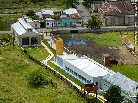 Aerial view of the Sports Center in the old train station - Lavalleja - URUGUAY. Photo #84563