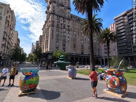 Exposición de mates decorados - Departamento de Montevideo - URUGUAY. Foto No. 84834