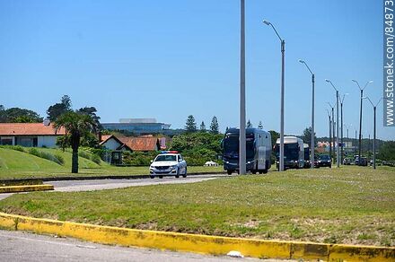 Ómnibus con los jugadores del equipo de fútbol de Fortaleza (Brasil) - Punta del Este y balnearios cercanos - URUGUAY. Foto No. 84873