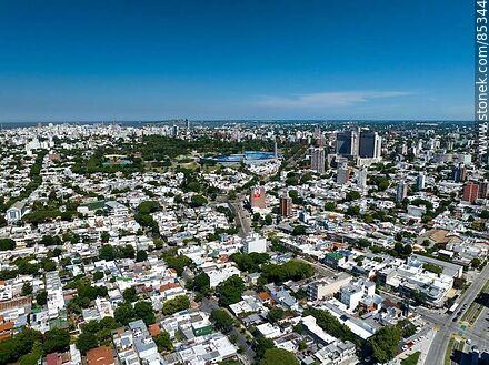 Aerial view of Buceo and Villa Dolores - Department of Montevideo - URUGUAY. Photo #85344